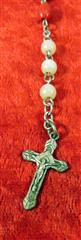 LOT OF TEN VINTAGE ROSARY AND PRAYER BEADS WITH CARRYING CASE